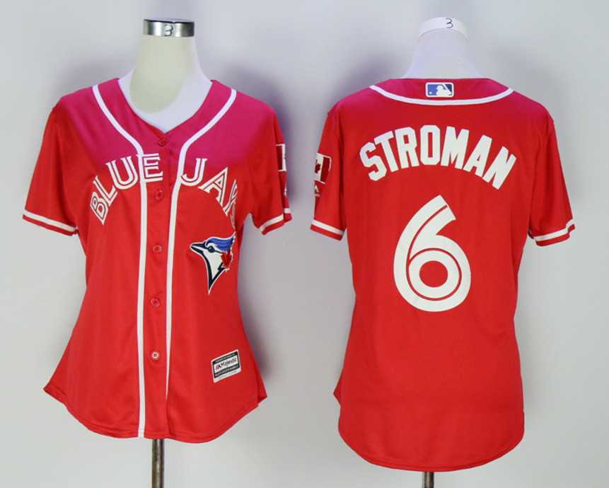Women Toronto Blue Jays #6 Marcus Stroman Red Alternate New Cool Base Jersey,We sell and wholesale Women Toronto Blue Jays #6 Marcus Stroman Red Alternate New Cool Base Jersey on line form chian!